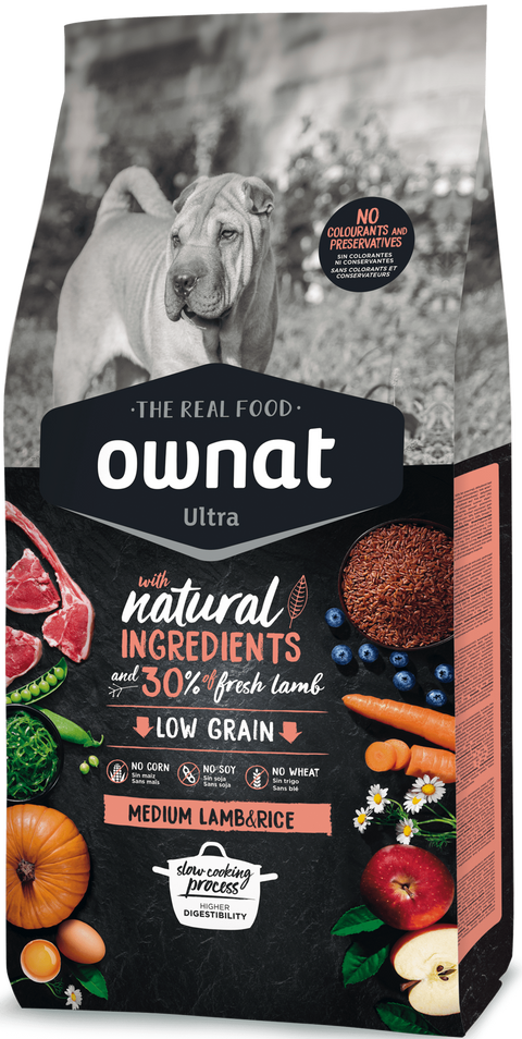 Ownat Ultra Cão Medium Lamb&Rice