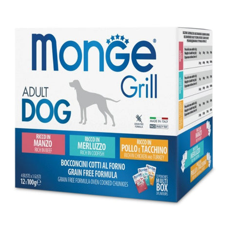 GRILL MULTIBOX - VACA, BACALHAU, FRANGO E PERÚ - 12X100GR