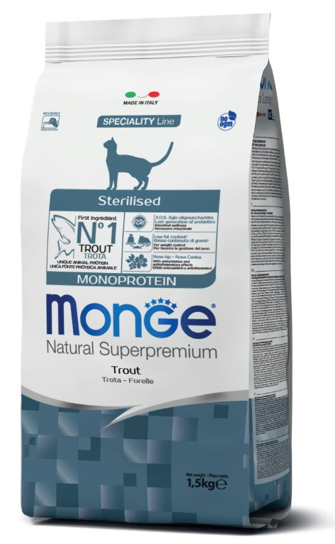 Monge Gato Monoprotein Line Sterlised Truta
