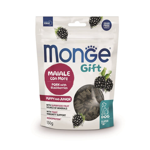Monge Gift Cão Super "M" - Puppy Junior Porco & Amoras