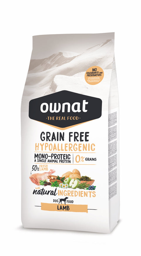 Ownat Grain Free Cão Hypo Lamb