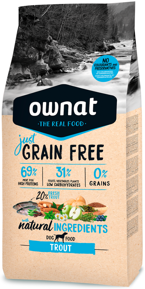 Ownat Grain Free Just Cão Trout