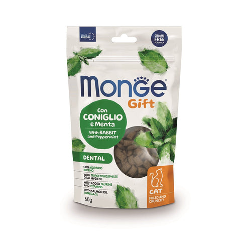 Monge Gift Gato Crunchy Snacks - Dental Coelho & Menta